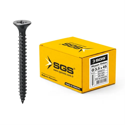 ALÇIPAN VİDASI SIK DİŞLİ 3,5*45MM  (PK/500AD)